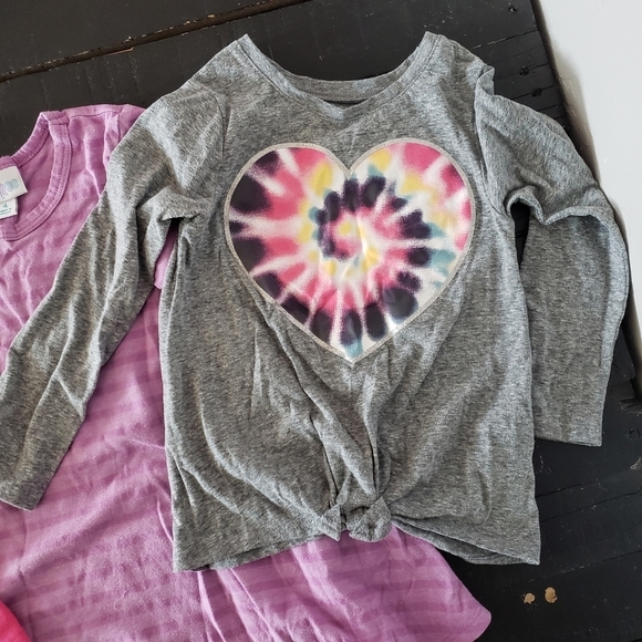 Lot of 3 Girl 4 4T Short Long Sleeve Shirt Dress LuLaRoe Cat & Jack Garanimals - Picture 2 of 12